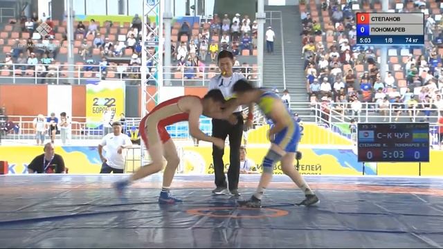 Вольная борьба (Борогонцы 2022) 1/8 финала (61, 70, 74, 86, 97 кг) смотреть онлайн