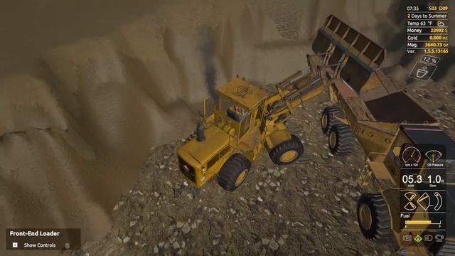 Using a Front End Loader to Get After the Gold Wall - Gold Rush the Game смотреть онлайн