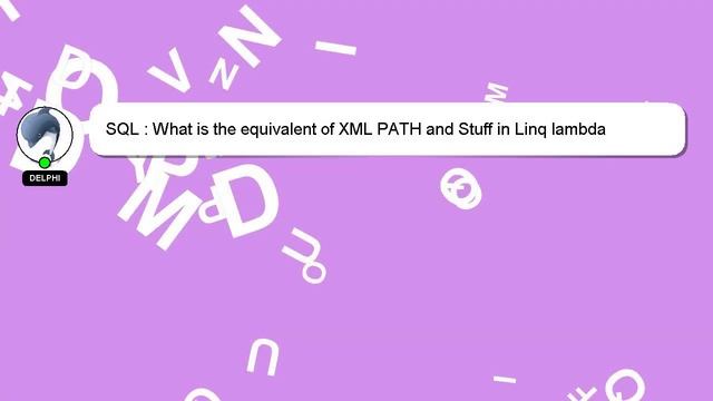 SQL : What is the equivalent of XML PATH and Stuff in Linq lambda expression (GROUP_CONCAT/STRING_A смотреть онлайн