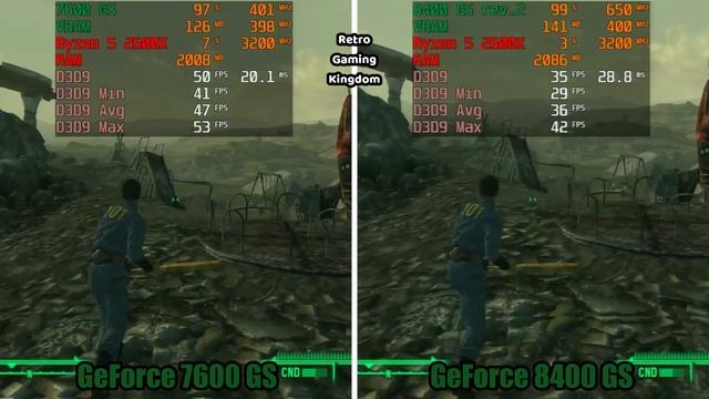 GeForce 7600 GS vs GeForce 8400 GS rev. 2 Test In 8 Games (No FPS Drop - Capture Card) смотреть онлайн