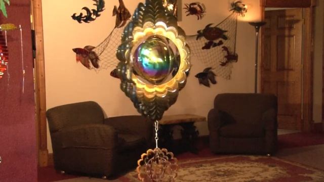 Hummingbird - Blue / Copper w/ Gazing Ball - Next Innovations Windspinner (GBHUMMIB/C) смотреть онлайн