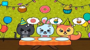 Bimi boo Birthday - Kids Games - Sort and classify objects by shape, size, color, and quantity