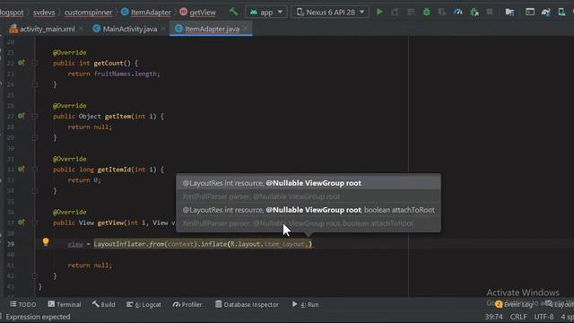 How to Implement Custom Spinner - Android Studio | Android App Development | Java смотреть онлайн