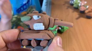 Стальные монстры и танк ЛТГ Гадкий утенок из пластилина