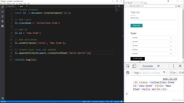 Modern JavaScript - From the Beginning 026 Creating Elements смотреть онлайн