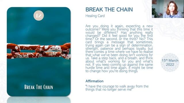 BREAK THE CHAIN - Daily Oracle Card Reading 15th March 2022 смотреть онлайн