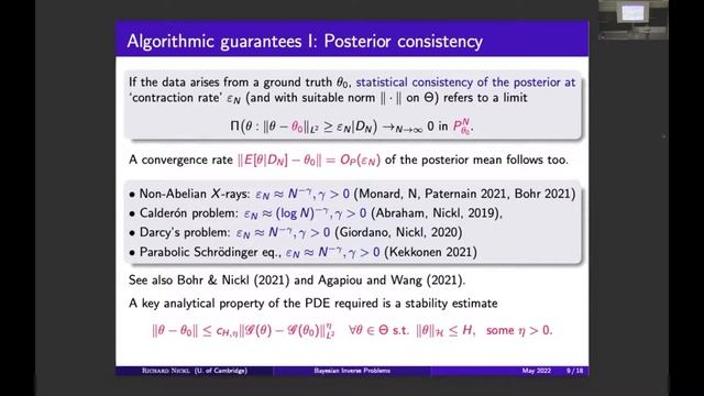Richard Nickl - Bayesian non-linear inverse problems: Progress and Challenges смотреть онлайн