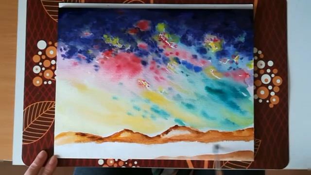 Nächtliche Himmel malen. Aquarell. Рисовать ночное небо акварелью. смотреть онлайн