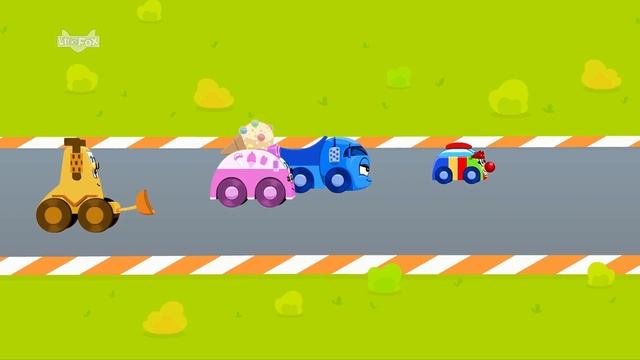 Tire Town School 3 | The Race | Cars | Little Fox | Animated Stories for Kids смотреть онлайн