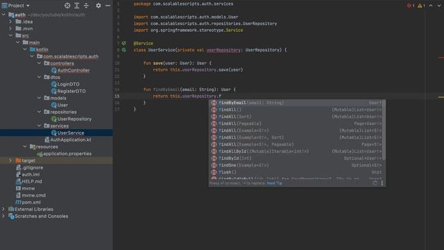 Kotlin API Authentication using JWT | Spring Boot JWT Authentication смотреть онлайн