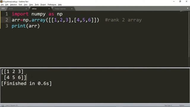 #24 Numpy array | Rank 2 array in python | #numpy #numpytutorial #pythoninterviewquestionsandanswer смотреть онлайн