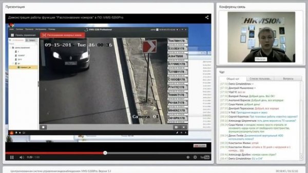 Распознавание автомобильных номеров HikVision