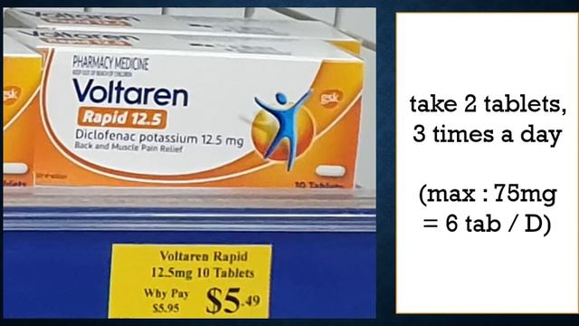 Voltaren 12.5mg, Diclofenac, NSAID, pain relief, anti inflammation, headache, OTC, Roze pharm смотреть онлайн