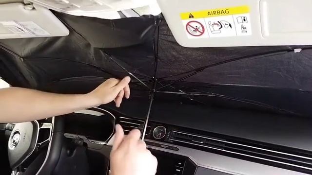 Защитный зонт для лобового стекла автомобиля смотреть онлайн