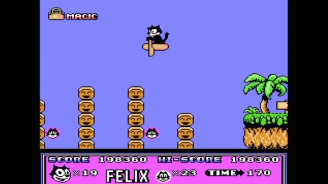 Dendy (Famicom,Nintendo,Nes) 8-bit Felix The Cat Round 4