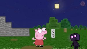 Baby Enderman & Peppa Pig Plays Minecraft Funny Animation Parody