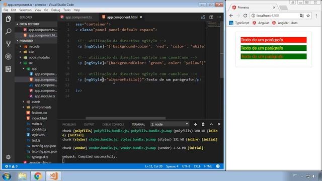 Angular #022 - Attribute Directive ngClass смотреть онлайн