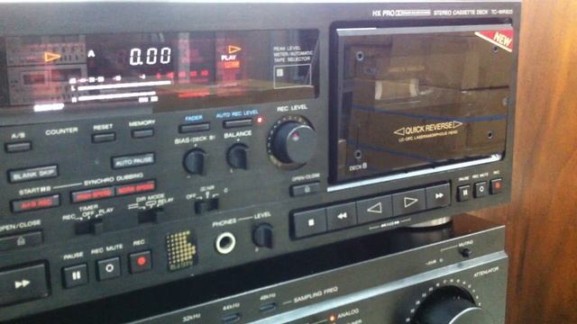 SONY TC-WR820 Работа сервопривода уровня записи смотреть онлайн