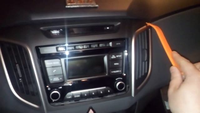 как снять штатную магнитолу ХЕНДАЙ КРЕТА