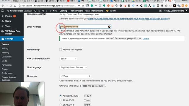 Wordpress Tutorial: See How To Edit The Admin Email Of Your Website смотреть онлайн