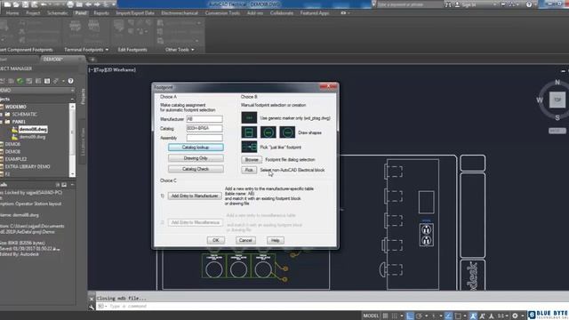 AutoCAD Electrical Tutorial - 039 - Inserting footprints in AutoCAD Electrical смотреть онлайн