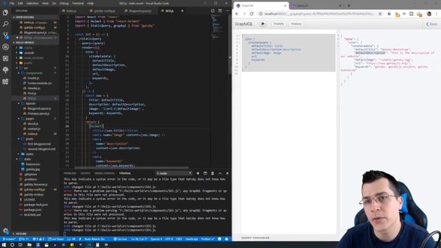 32 SEO Component Finish #Gatsby #React #Javascript #GraphQl #PWA #Wordpress #SEO смотреть онлайн
