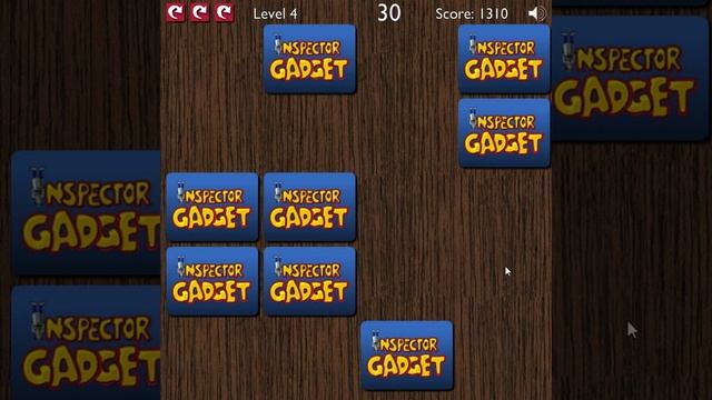 Inspector Gadget Matching Game (Инспектор Гаджет: Соответствие в игре) - прохождение игры смотреть онлайн