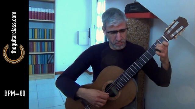 Mauro Giuliani - Studio n. 19 Op. 48 - Playing with Metronome - 60 bpm / 80 bpm / 100 bpm / 120 bpm смотреть онлайн