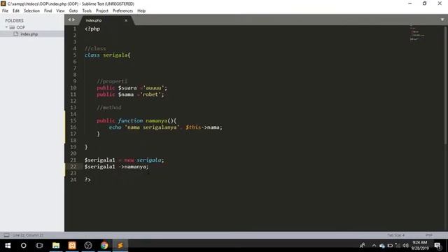 OOP PHP-Method смотреть онлайн