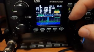 SDR трансивер Xiegu G90 слушаем 40 метров днем