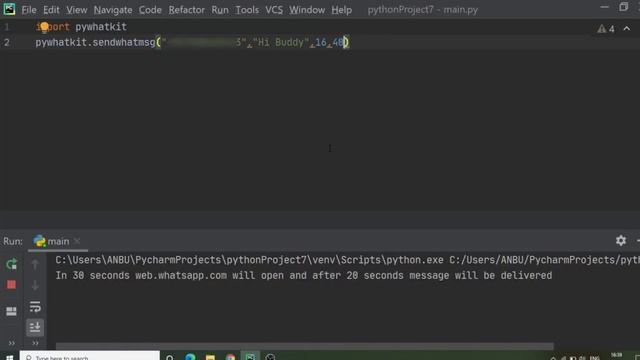Send whatsApp message in python | Automatically| 3 min смотреть онлайн