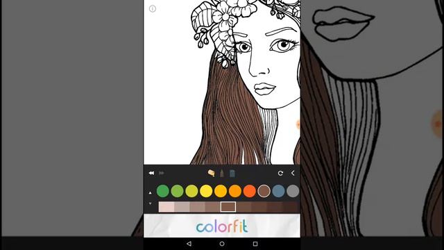 Игра,, colorfit " .Раскрашиваю девушку . смотреть онлайн