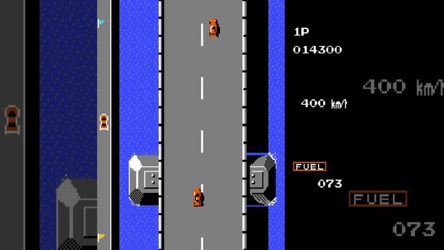 Nintendo Road Fighter Car Racing Nes game NSG STAGE 2 смотреть онлайн