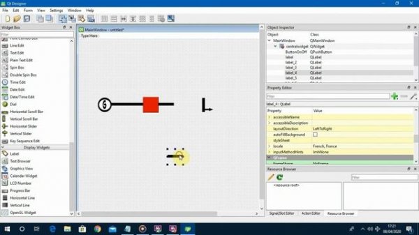 Qt Designer-python custom button
