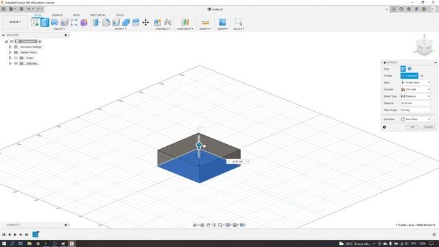 Fusion 360 №2 | Базовые команды - Extrude и Revolve смотреть онлайн