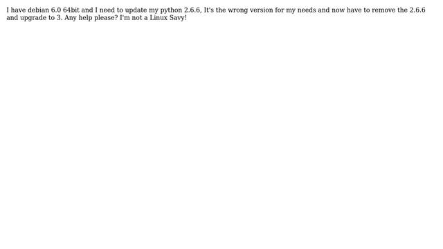 How to update python 2.6.6 to Python 3? смотреть онлайн