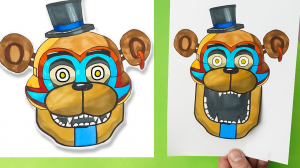Как сделать Фредди ФНАФ из бумаги своими руками поделки
