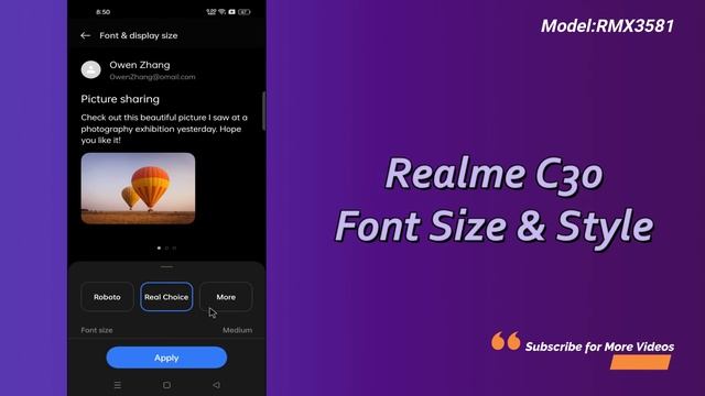 Realme C30 font style change || How to Realme C30 font size change (RMX3581) смотреть онлайн