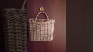 подвесная корзинка из бумажной лозы