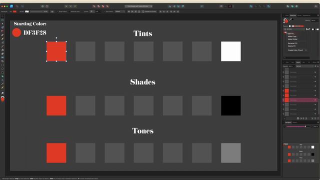 Affinity Designer Tutorial | Create a Quick Monochromatic Color Palette | Color Chords in Desktop смотреть онлайн
