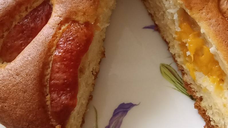 Пирог на кефире с нектаринами смотреть онлайн