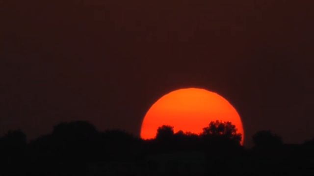 КРАСНЫЙ ШАР СОЛНЦЕ ЗАХОДИТ Sunset Full HD смотреть онлайн