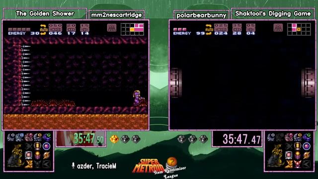 Top 8 The Golden Shower vs Shaktool's Digging Game. Super Metroid Rando League S3 смотреть онлайн