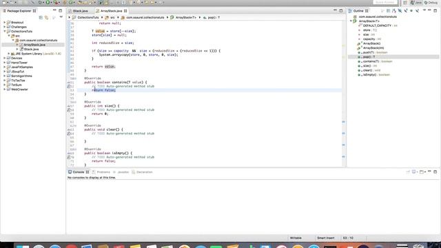Create your own Generic Stack Implementation in Java смотреть онлайн