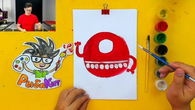 Придумай МОНСТРА рисуем красками - урок рисования смотреть онлайн