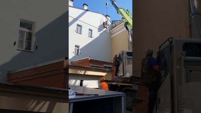 Подьем оборудования в окно.(1) смотреть онлайн