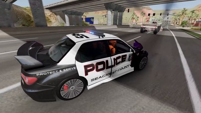 Police Car Chases #65 - BeamNG DRIVE | SmashChan
