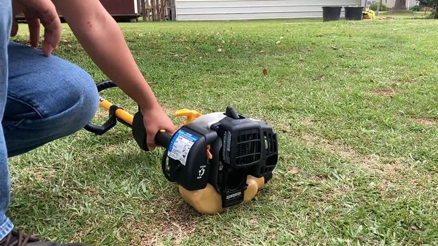 How to start a ryobi SS30 string trimmer смотреть онлайн