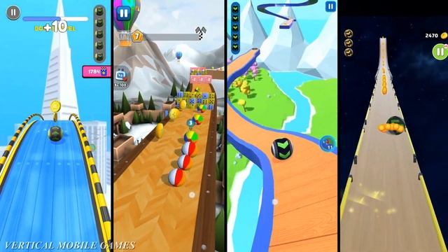 Going Balls vs Sky Rolling Balls vs Rapid Balls vs Rolling Ball 3D - Where is the best ball? смотреть онлайн