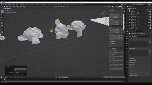 Using the FREE Align Tools Add-On for Blender! (Aligning Objects in Blender) смотреть онлайн